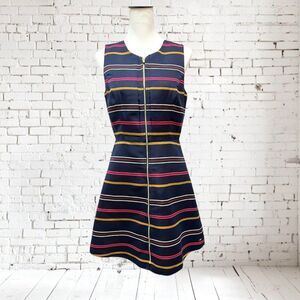 ✨ Tommy Hilfiger Striped Zip-Front Dress – Size 6 ✨